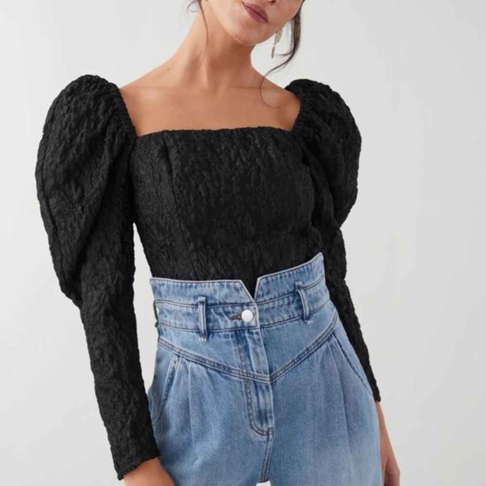 & Other Stories Jacquard Top - Picture 1 of 4